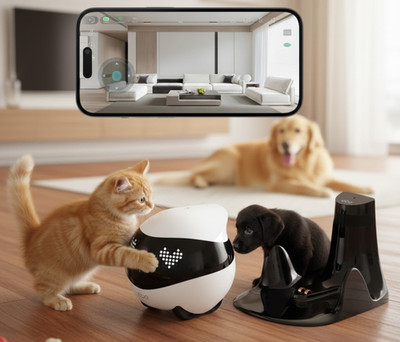 EBO Air 2 Smart Robot with 2K Camera   Pet Monitoring & Auto Charging