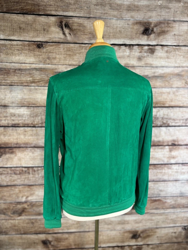 Chaqueta Bomber Isaia Cuero Gamuza Talla 40 (50 EUR) NUEVA CON ETIQUETAS Foto 3 de 4