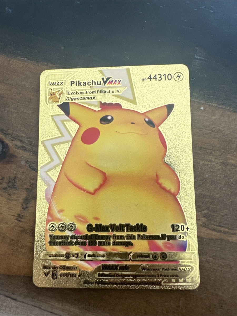 ピカチュウVMAX ゴールド 310HP Pokemon Pikachu VMAX HP310 Promo Gold Foil #57/56 NM | eBay