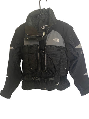 VTG Women's The North Face Steep Tech Black Jacket Belt Ski Extreme Gear Coat 10