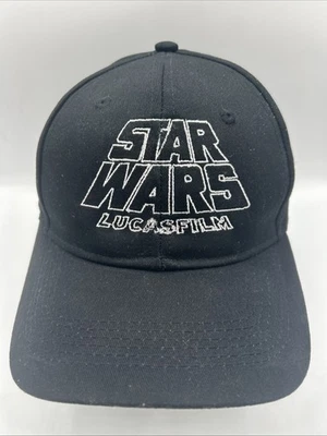 Star Wars Hat "Lucasfilm" Black Strapback Promotional Vintage SW Logo 1977 H109 - Image 1 of 4