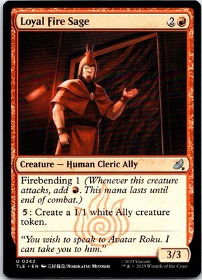 Loyal Fire Sage U Avatar: The Last Airbender: Eternal-Legal 242 NM