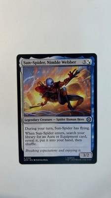 MTG Marvel Spider-Man Sun-Spider, Nimble Webber #154 Magic The Gathering