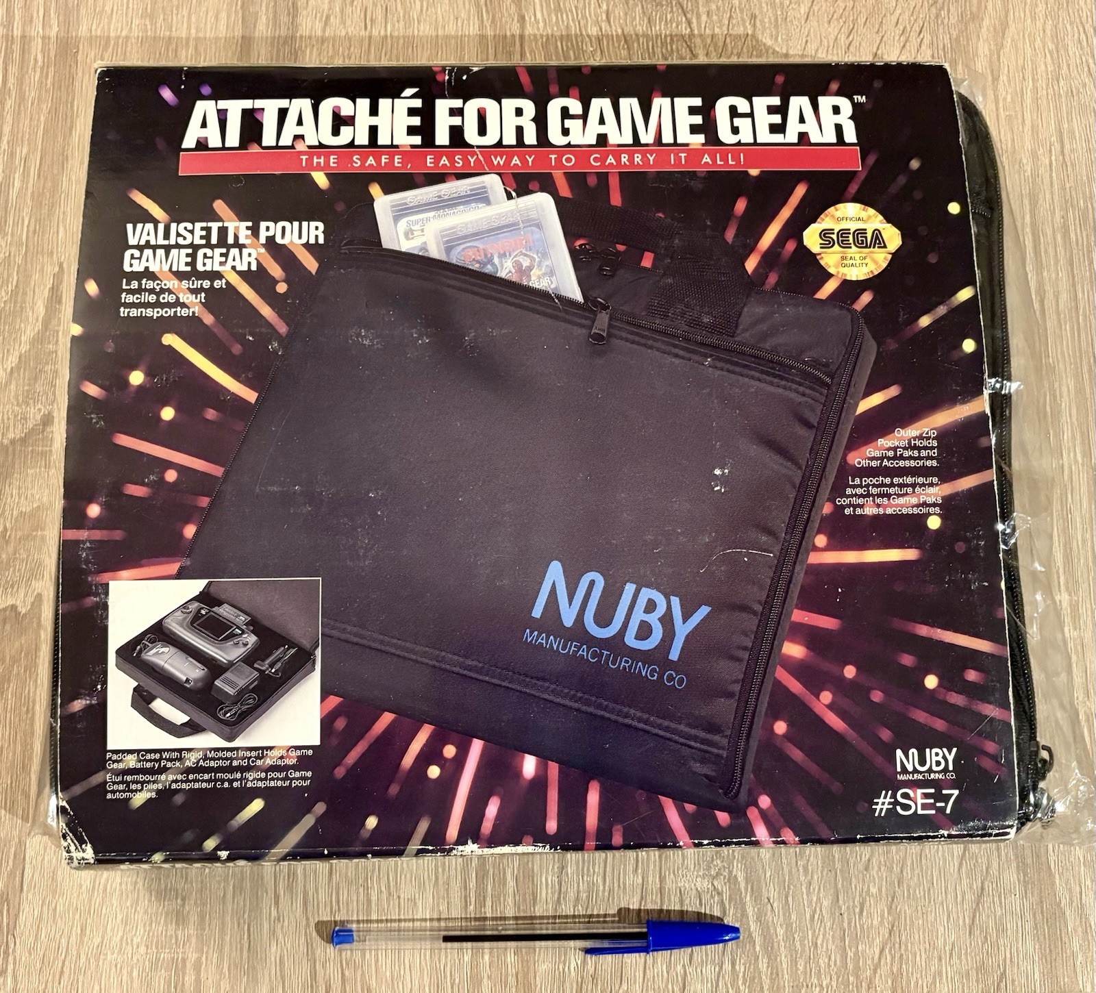Unique. emballage sous scellé d'origine : Valisette  Nuby Sega Gamegear