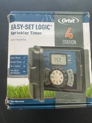 Orbit Easy-Set Logic 4-Station Indoor Sprinkler Timer   Simple Programming