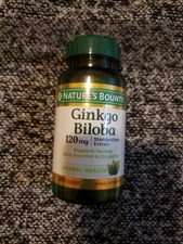 Nature's Bounty Ginkgo Biloba 120mg/100 Capsules Exp 10/28