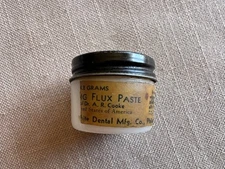 Vintage dentistry - 1940s Dr. A.R.Cooke's Flux Paste - S.S.White Mfg Co