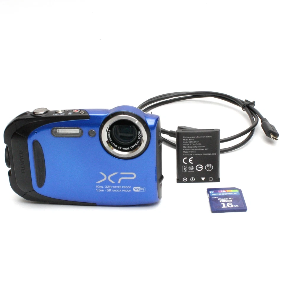 Fujifilm FinePix XP70 16.0MP Underwater Digital Camera Tested + Charger, Battery, photo 1 of 5