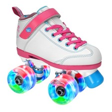 Sure-Grip Sugar Spice Kids Roller Skates - Durable Vinyl Boot with Comforta...