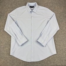 Mizzen  Main Leeward Button Up Shirt Trim Long Sleeve Blue Mens XL