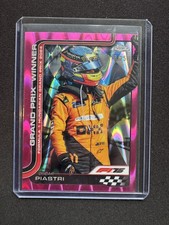 Oscar Piastri 2025 Topps Chrome Formula 1 F1 Pink Raywave /250 GP Winner