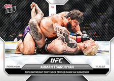 Arman Tsarukyan 2025 UFC Topps Now #42 UFC Fight Night Presale