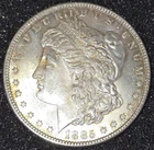 1885 MORGAN SILVER DOLLAR - BU