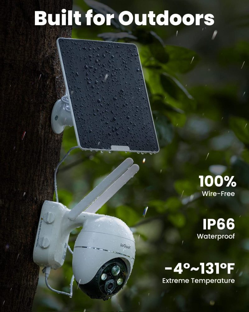 solar powered security camera 4g