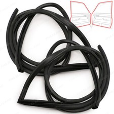 Per Toyota RN10 RN15 Pick Up Camion 1968 - '72 Coppia Guarnizioni Gomma Porta Striscia Meteo