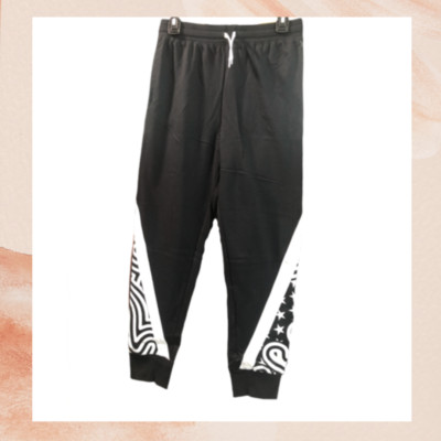 Big Boy's Black Never Doubt Jogger Pants Ideology Size Large