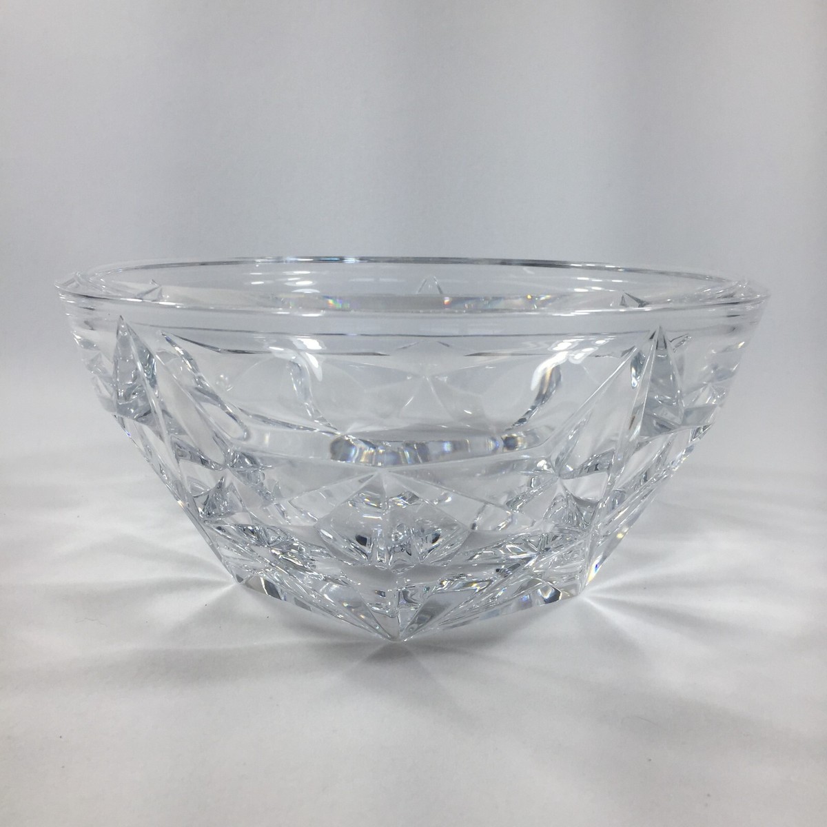 Brilliant Cut Crystal Bowl: Hobstar & Five-pointed Star  Beautiful Vintage 5 Point Star Bowl main image 1