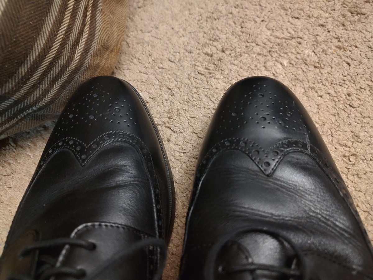 Cole Haan Grand.OS C23793 Jefferson Leather Black Wingtip  display picture 1