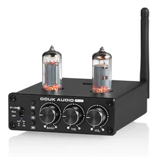 Mini Bluetooth Valve Tube Preamp Stereo Receiver for Speaker USB Audio Player