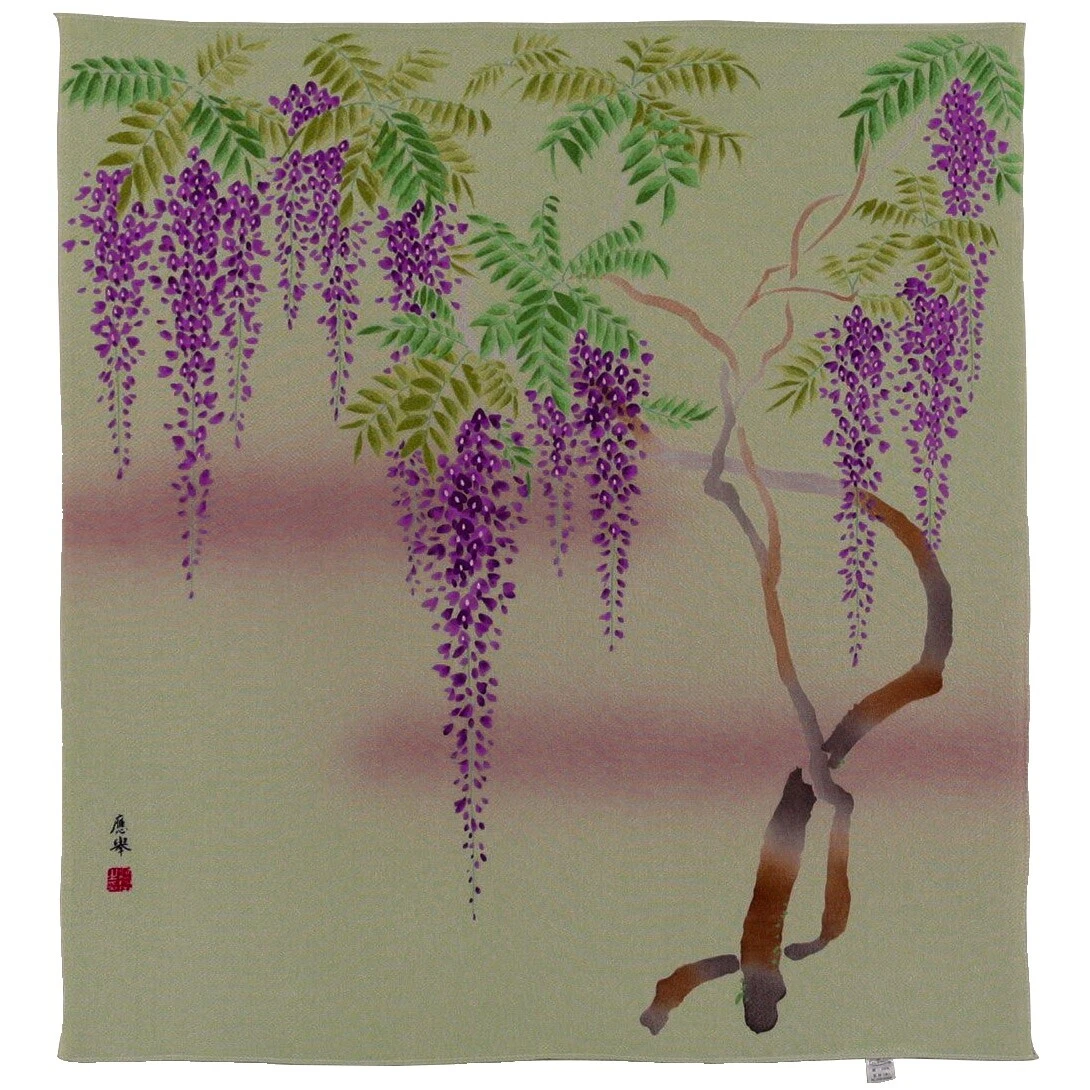 Cuadrados de tela artesanal de seda