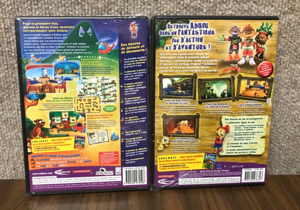 Adibou PC CD-ROM French Game Lot (2) et L'ombre Verte & Le Secret De Paziral NEW - Image 3 of 4