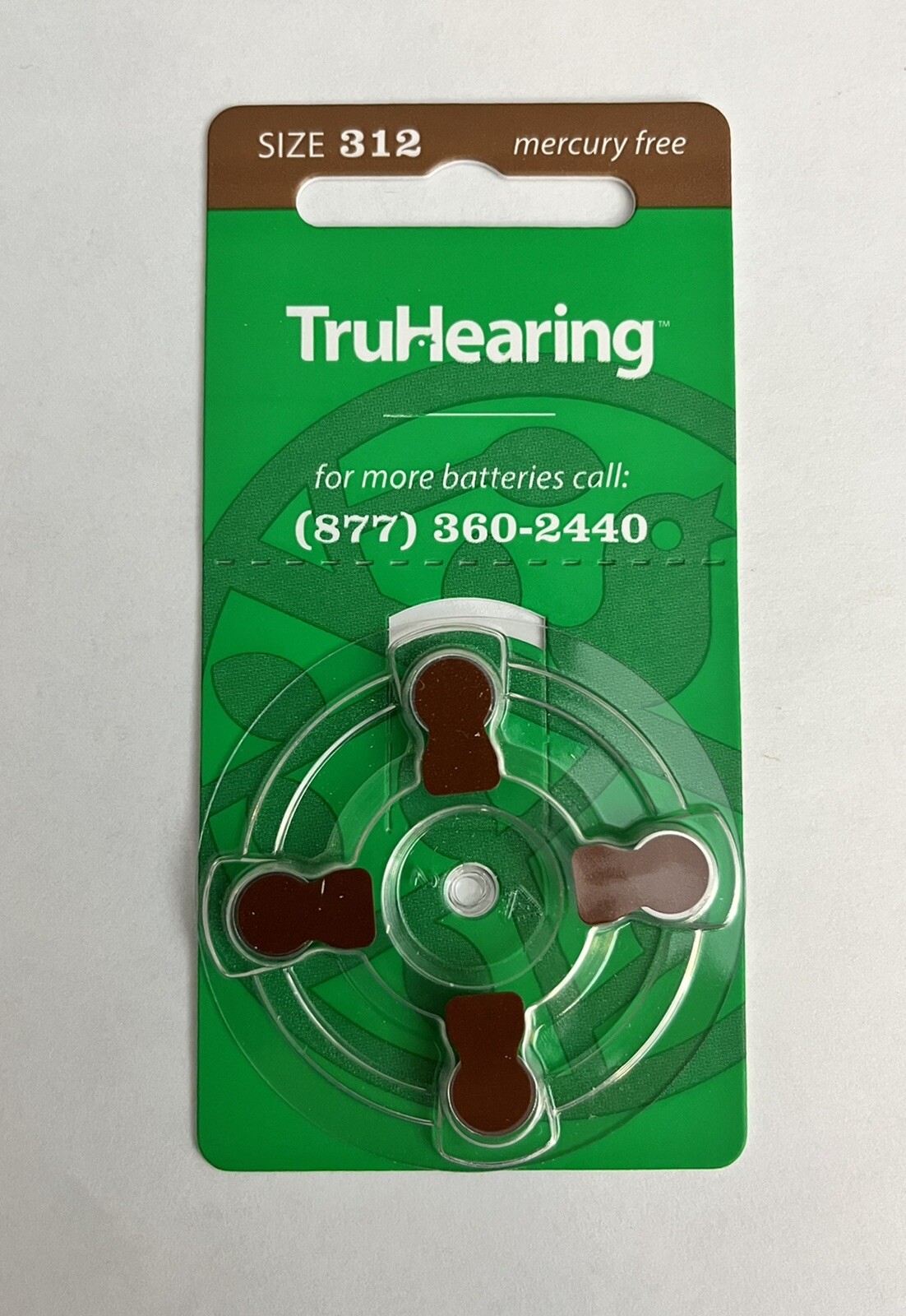One 4 Pack TruHearing size 312 Hearing Aid Batteries Exp 2025 eBay