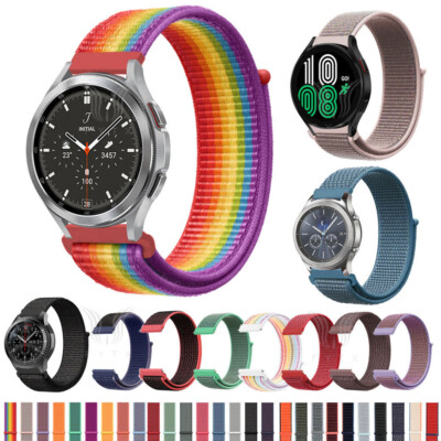 Nylon Loop Sport Armband Für Samsung Galaxy Watch 7 FE 6 5 4 / Watch 3 41mm 45mm