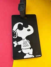 Peanuts Cartoon Anime Snoopy Vintage 3D silicone luggage Bag name tag NWT