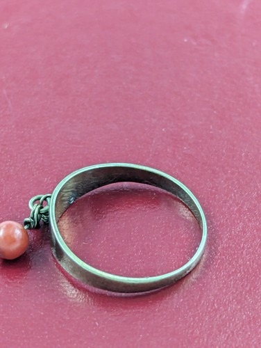Ring 8K/0,333 Gelbgold bewegliche Koralle Gr. 53 - Bild 7 von 8