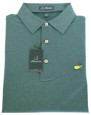 2026 Masters Tournament Green Peter Millar Mens Golf Polo Augusta National    