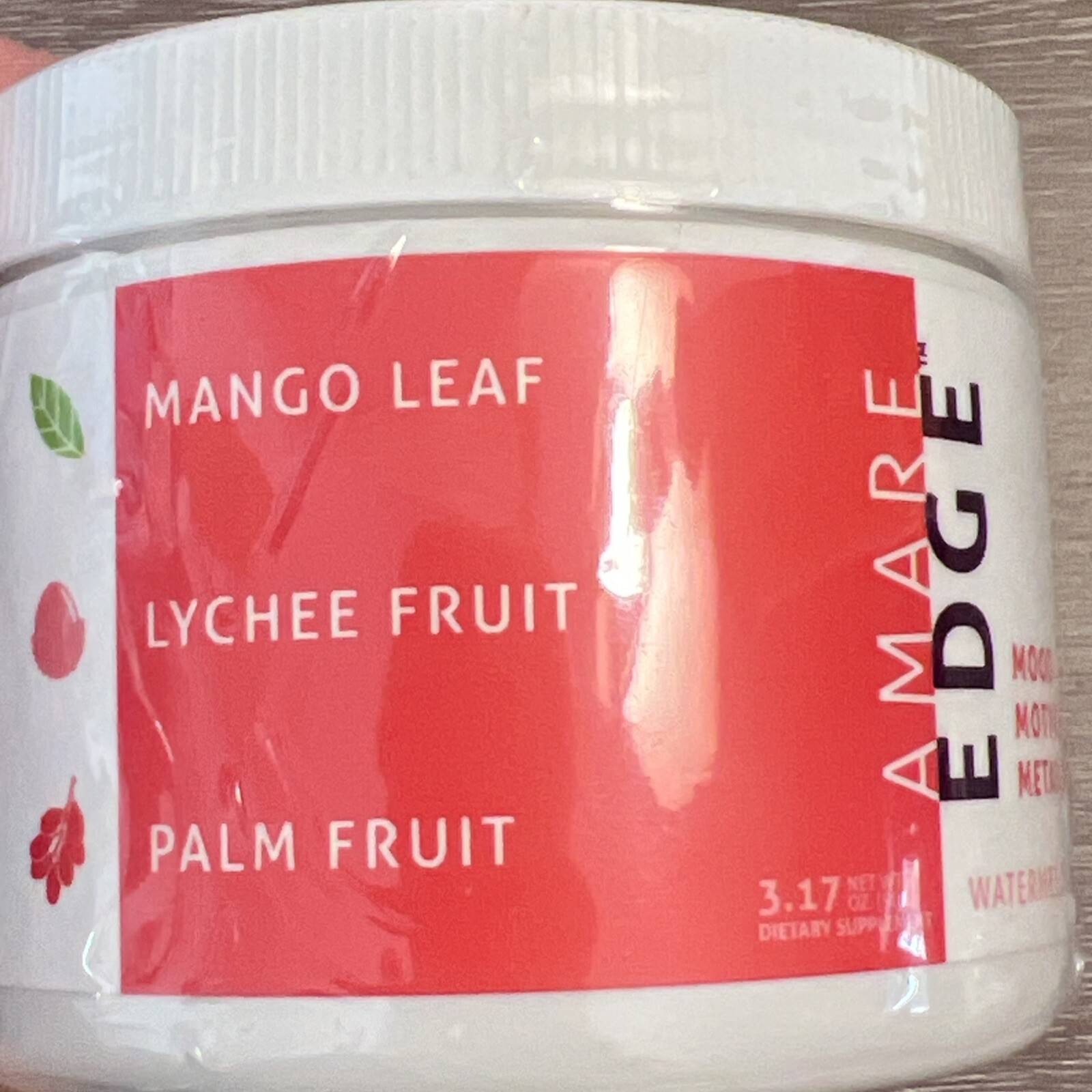 Amare Global EDGE Watermelon 3.17 oz NEW Exp. 11/25 Mood Motivation Metabolism