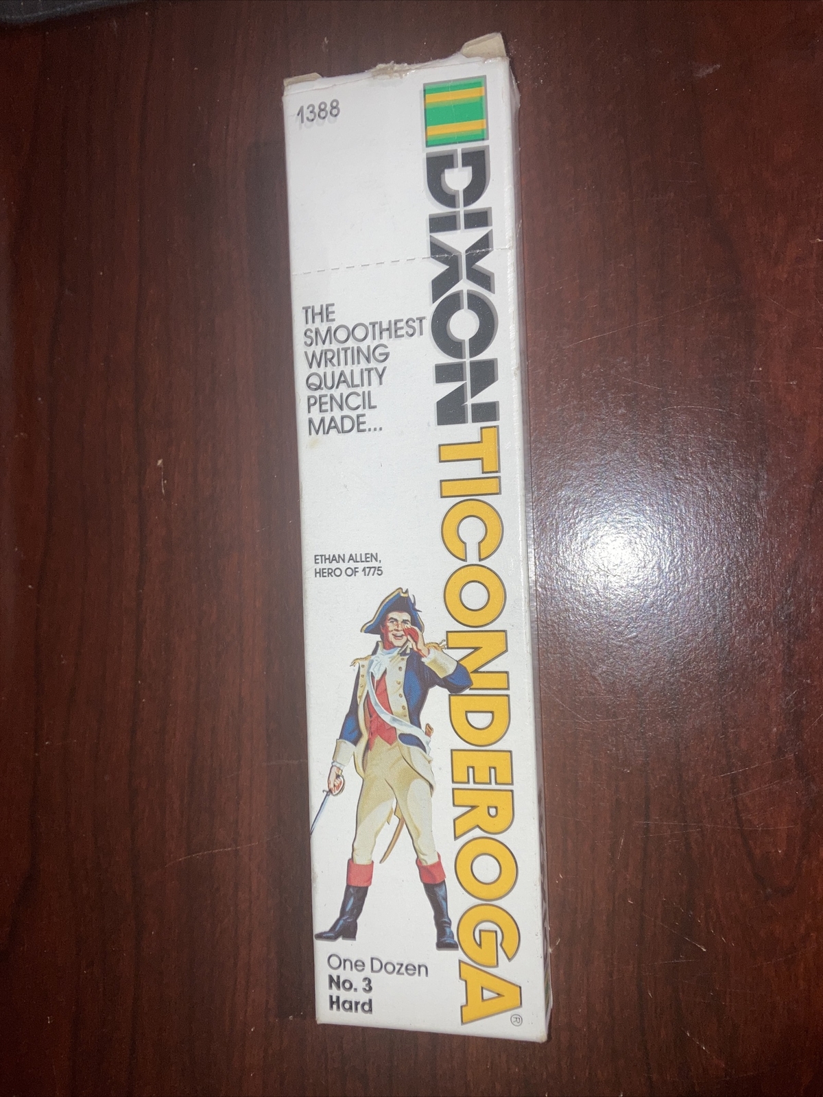 Vintage Dixon Ticonderoga Wood Pencils #1388 10 Pack 8 New 2 Missing Soft Box-image