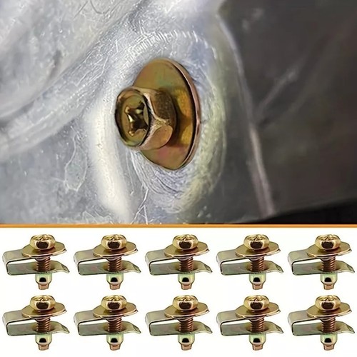 Kit de fijación de coche de 20 piezas pernos duraderos M6x20 mm, arandelas hexagonales de 10 mm de 17 mm clips de tuerca en U - Imagen 5 de 12