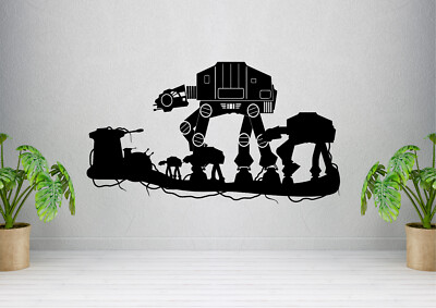 At At At At At At Attacking Design Sci-Fi Weltraum Wandbild Aufkleber Vinyl Sticker