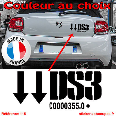 Aufkleber Sticker Für Kofferraum DS3 - Citroen Racing DS 3 Heckklappe Arr - 115