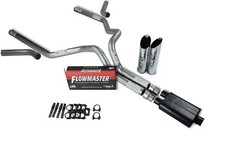 Chevy Gmc 1500 88-95 3 Dual Exhaust Kits Flowmaster 40 Series Slash Tip Corner