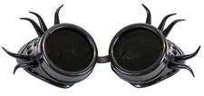 Horn Spike goggles cyber punk biker gothic cosplay aviator Steampunk Burning man