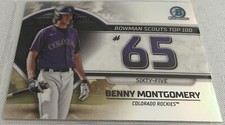 2023 Bowman Chrome Baseball Benny Montgomery Rockies Bowman Scouts Top 100
