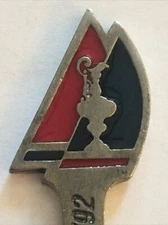 Vintage Souvenir Spoon US Collectible Pewter America’s Cup ‘92