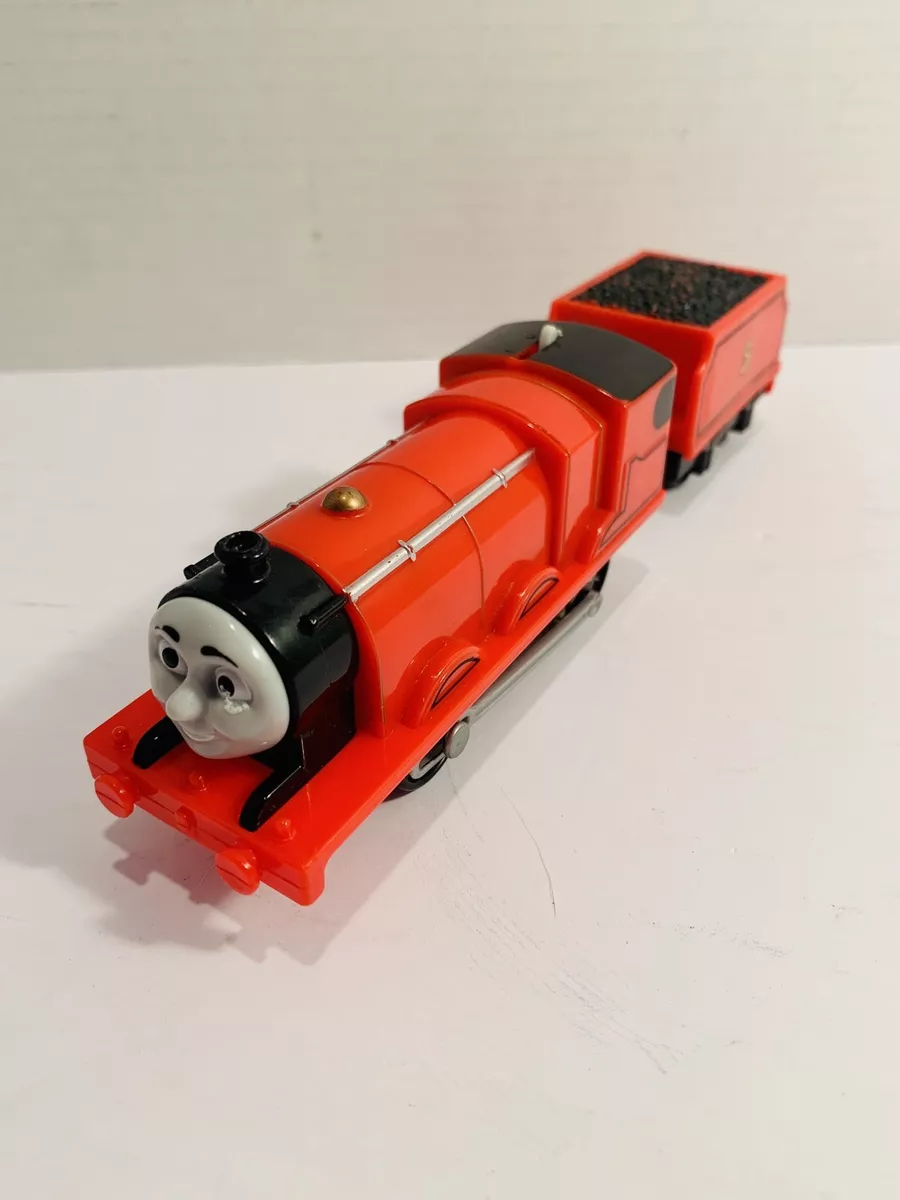 Thomas The Train Tank Engine JAMES AND 1 TENDER #5 Wood Red