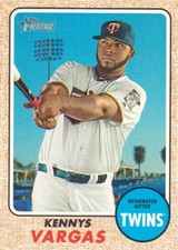 2017 Topps Heritage #304 Kennys Vargas Minnesota Twins