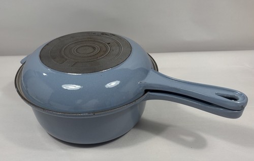 Vintage Le Creuset Saucepan/skillet lid #22, Light Blue