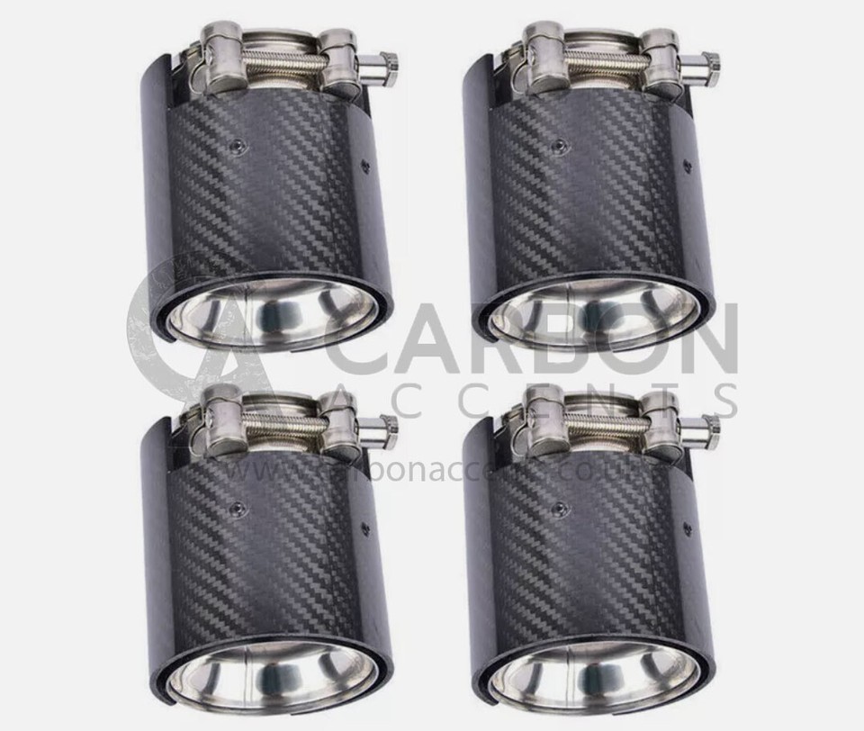 BMW M Performance Black Carbon Exhaust Tips M2 F87 M3 F80 M4 F82 F83 ...