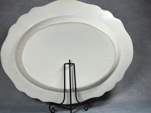 c1765 Staffordshire Salt-Glazed Press-Moulded 36cm Platter (Minor Restoration) - Picture 11 of 22