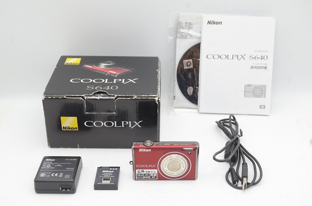 entra【美品完動品】Nikon　COOLPIX　S640プライムレッド Amazon | Nikon デジタルカメラ COOLPIX (クールピクス) S640