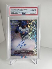 2022 Bowman Sterling Luis Angel Speckle Refractor  36/99 Prospect Auto PSA 10