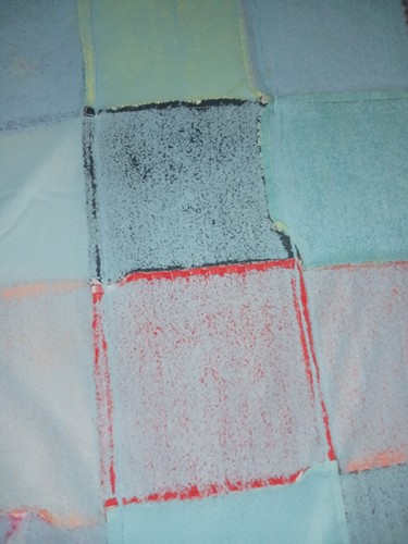 Vintage Quilt Blanket Colorful 70s Squares No Backing - Picture 16 of 16