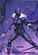 2022 Marvel Masterpieces EPIC PURPLE #46 Shuri 177/199