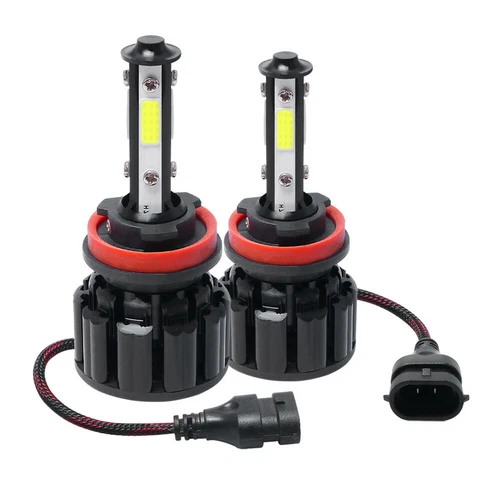 H11 LED Headlight Bulb 4 Sides White Low Beam Conversion Kit 6000LM Super Bright - Picture 1 of 13