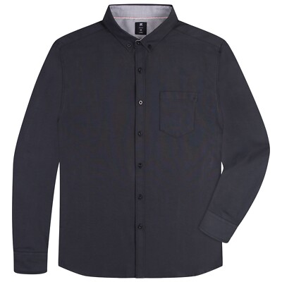 Casual Oxford Men's Dress Shirt, Long Sleeve Button Down, Solid Color Big & Tall | eBay Casual Oxford Men's Dress Shirt, Long Sleeve Button Down, Solid Color Big & Tall | eBay